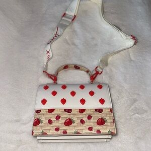 New Betsey Johnson Crossbody New Strawberries And Berries Purse